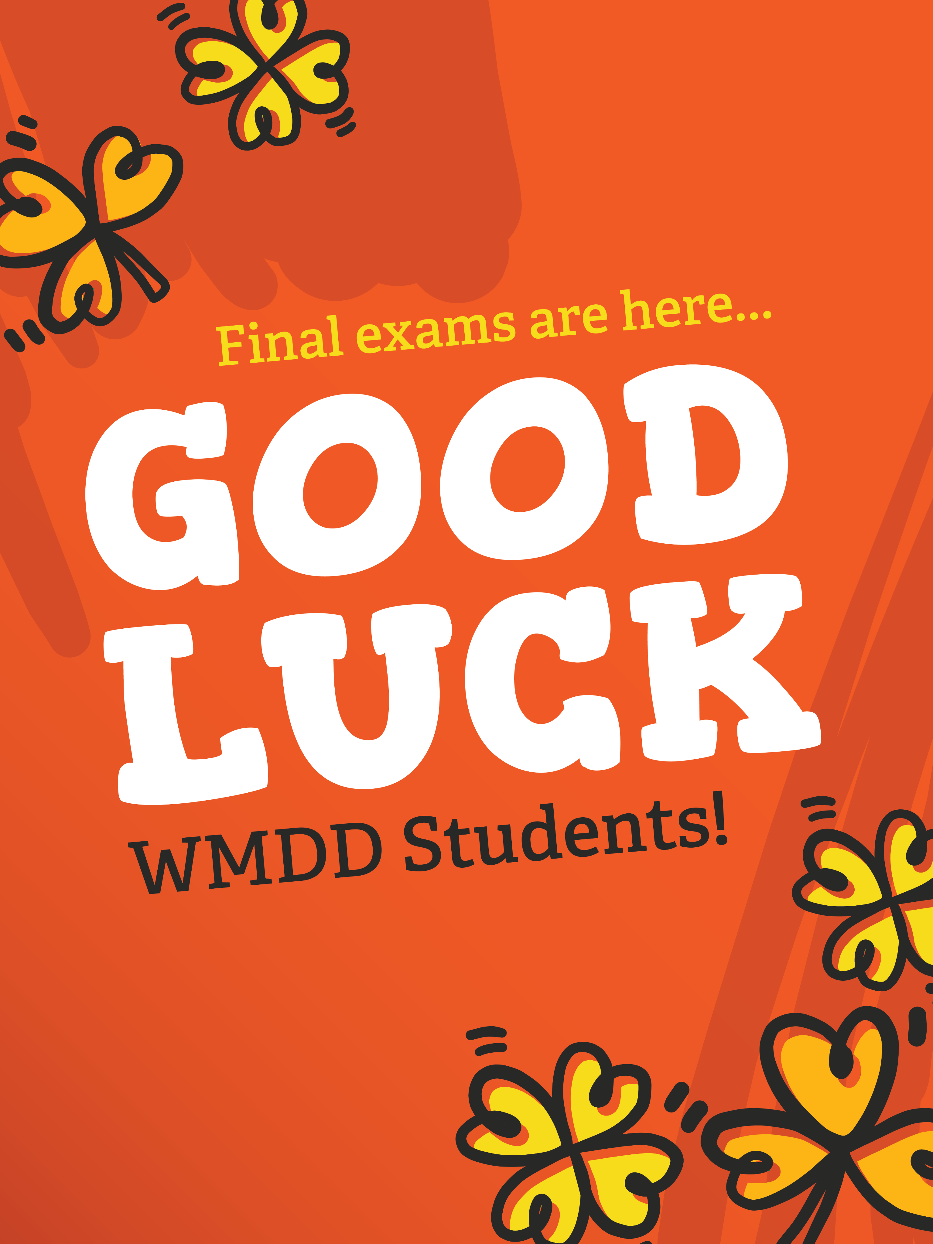 Final Exams poster for Summer 2025