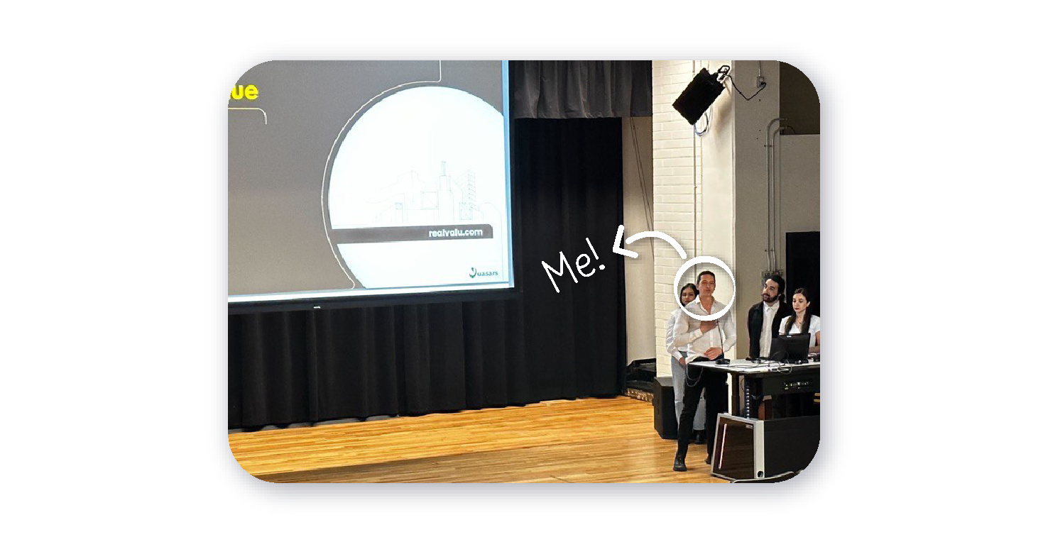 Photo of me presenting!